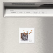 Snowman und anpassbare Kitty Magnet (In Situ (Geschirrspüler))