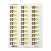 Snowman und Bird Holiday Address Labels (Vorne)