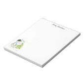 Snowman und Bluebird Notepad Notizblock (Rotiert)
