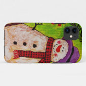 Snowman und Broom Case-Mate iPhone Hülle (Rückseite (Horizontal))