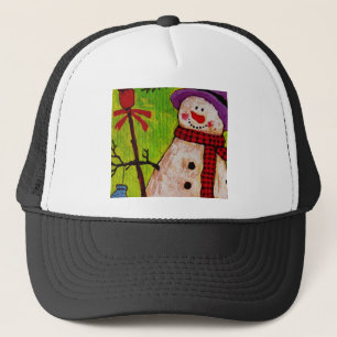 Snowman und Broom Truckerkappe