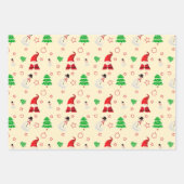 Snowman und der Weihnachtsmann Geschenkpapier Set (Vorderseite 2)