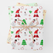 Snowman und der Weihnachtsmann Geschenkpapier Set (Beispiel)