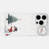 Snowman und Evergreen Case-Mate iPhone Hülle (Rückseite (Horizontal))