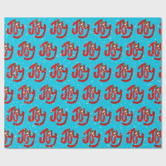 Snowman und Freude an Schneeflocken Geschenkpapier (Flach)