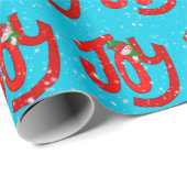 Snowman und Freude an Schneeflocken Geschenkpapier (Rolleneckpunkt)