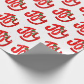 Snowman und Freude an Schneeflocken Geschenkpapier (Ecke)