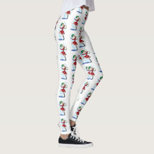 Snowman und Girl Dance Weihnachtsfeste Leggings