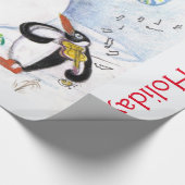 SNOWMAN UND PENGUIN'S SERENADE GESCHENKPAPIER (Ecke)