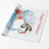 SNOWMAN UND PENGUIN'S SERENADE GESCHENKPAPIER (Ungerollt)