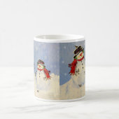 Snowman und Son Kaffeetasse (Mittel)