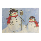 Snowman und Son Kissenbezug (Vorderseite-Rechts)