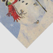 Snowman und Son Seidenpapier (Ausschnitt)