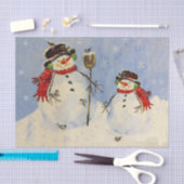 Snowman und Son Seidenpapier (Handwerk)