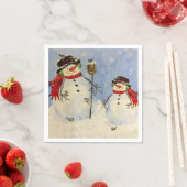 Snowman und Son Serviette (Beispiel)