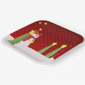 Snowman und Star Gemustert Pappteller (Gewinkelt)