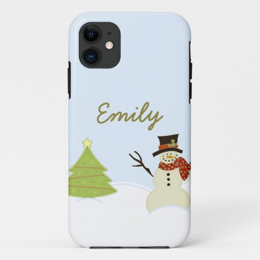 Snowman und Tree CM iPhone 5 BT ID Case (Rückseite)