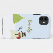 Snowman und Tree CM iPhone 5 BT ID Case (Rückseite (Horizontal))