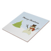 Snowman und Tree Fliese (Seite)