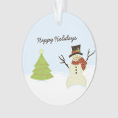 Snowman und Tree Ornament (Vorderseite)