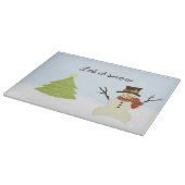 Snowman und Tree Schneidebrett (Ecke)