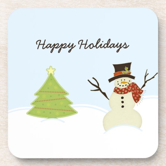 Snowman und Tree Untersetzer (Vorderseite)