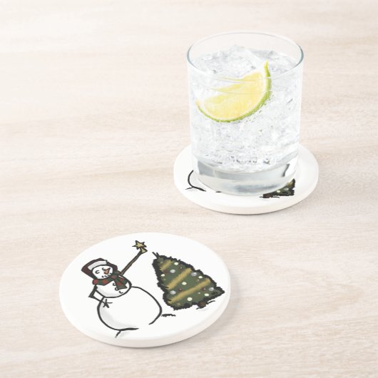 Snowman Untersetzer (Seite)