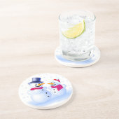 Snowman-Untersetzer Getränkeuntersetzer (Seite)