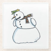 Snowman-Untersetzer Glasuntersetzer (Vorderseite)