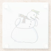 Snowman-Untersetzer Glasuntersetzer (Rückseite)