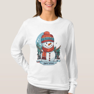 Snowman-Vektor-T - Shirt