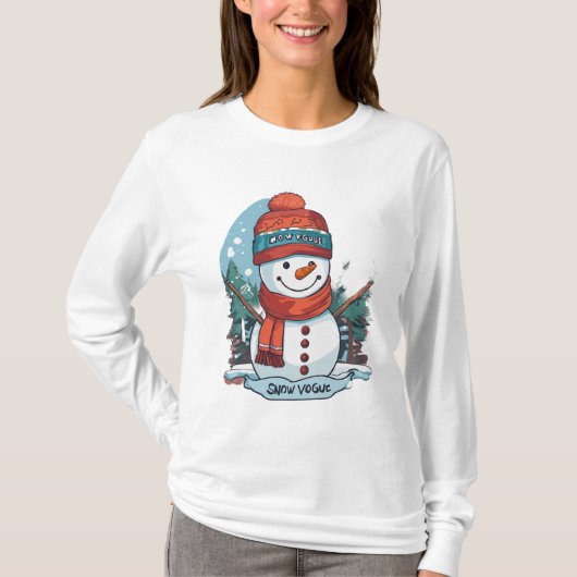 Snowman-Vektor-T - Shirt (Vorderseite)