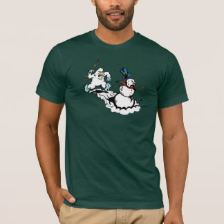 Snowman-Verfolgungs-Dunkelheits-Shirt T-Shirt