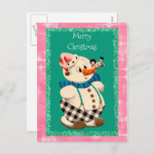 Snowman Vintage Weihnachten (Vorne/Hinten)
