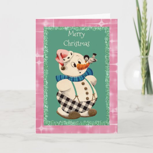 Snowman Vintage Weihnachten (Vorderseite)