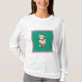 Snowman Vintage Weihnachten T-Shirt (Vorderseite)