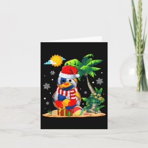 Snowman Volleyball Weihnachtsmannmütze Weihnachten Karte