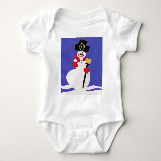 Snowman von VictoriaShaylee Baby Strampler (Vorderseite)