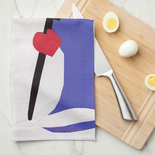 Snowman von VictoriaShaylee Geschirrtuch (Viertel Falte)