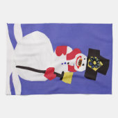 Snowman von VictoriaShaylee Geschirrtuch (Horizontal)
