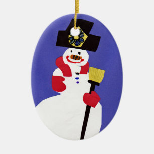 Snowman von VictoriaShaylee Keramikornament