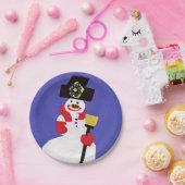 Snowman von VictoriaShaylee Pappteller (Party)