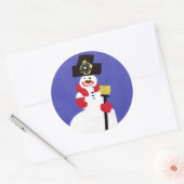 Snowman von VictoriaShaylee Runder Aufkleber (Umschlag)