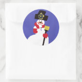 Snowman von VictoriaShaylee Runder Aufkleber (Tasche)