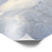 Snowman vor der roten Scheune in Columbia Falls Fotodruck (Ecke)