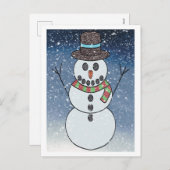 Snowman w/BG - Postkarte (Vorne/Hinten)