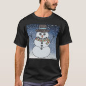 Snowman w/BG (vivid) - Dark T - Shirt der Männer (Vorderseite)