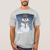 Snowman w/BG (vivid) - T - Shirt für Männer (Vorderseite)