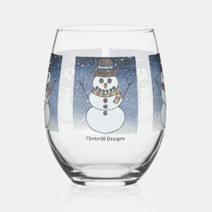 Snowman w/BG - Weinbrille Weinglas Ohne Stiel