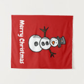 Snowman Wandteppich (Vorderseite (Horizontal))